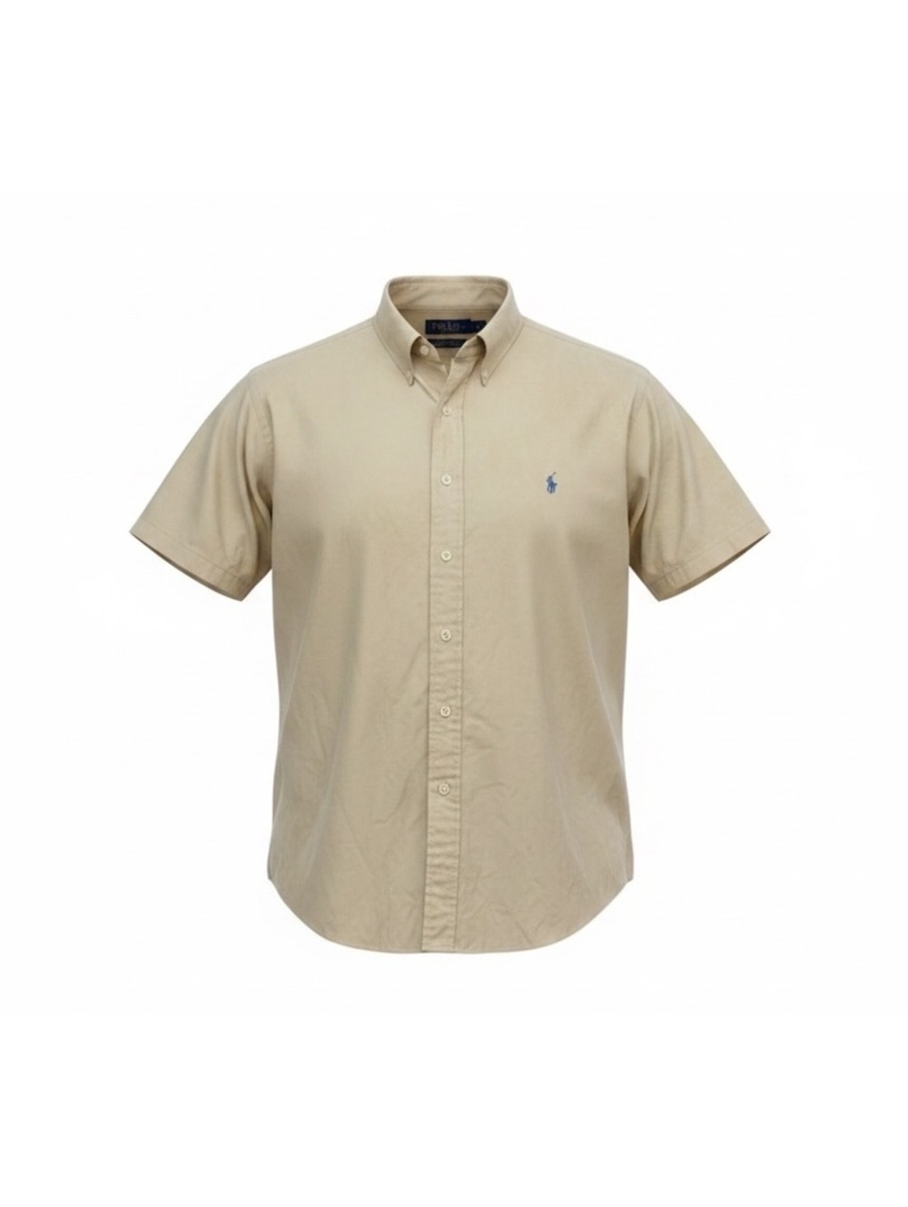 Polo Ralph Lauren Shirt Men 4XLT Big Tall Yellow Short Sleeve Cotton Button Down